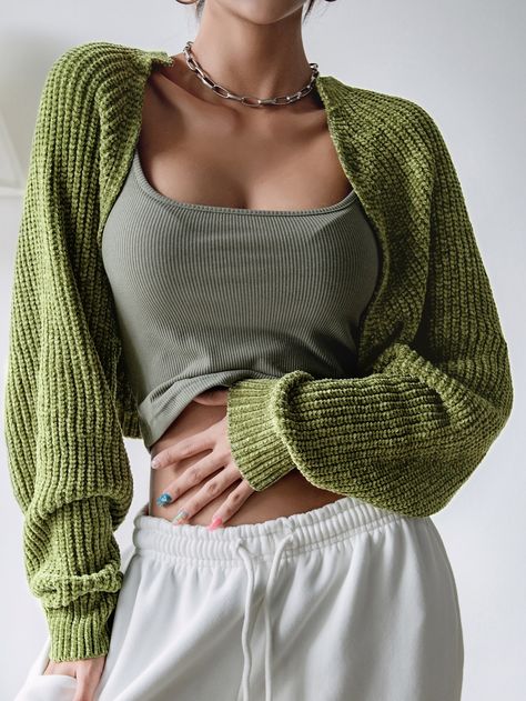 Crochet Shrug Tutorial, Easy Crochet Shrug, Half Sweater, Cardigan Au Crochet, Half Cardigan, Crochet Shrug Pattern, Romper Designs, Pull Crochet, Knit Shrug