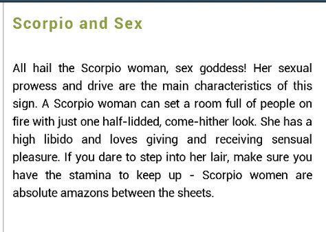 Well it is what we are known for... Scorpio Women In Bed, Scorpio And Scorpio, Scorpion Woman, Astrology Signs Scorpio, Scorpio Energy, Scorpio Relationships, Scorpio Queen, All About Scorpio, Zodiac Quotes Scorpio