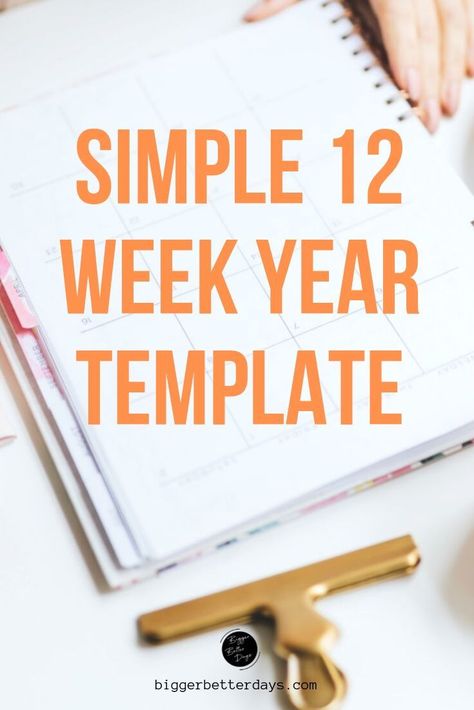 One Goal At A Time, Plan Your Year In Advance, Week Planning Ideas, Change Your Life In A Year, Weekly Productivity Planner, Twelve Week Year, The 12 Week Year Planner, 12 Week Plan Template, 12 Week Goals