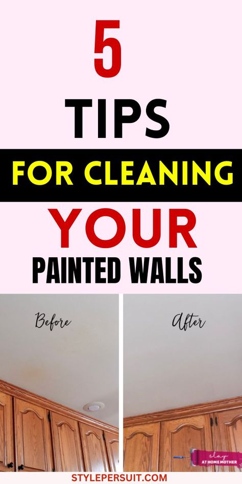 Transform your home with these cleaning tips to clean walls without vinegar! Discover how to wash walls and the best way to clean walls with easy wall cleaning hacks. Learn how to clean walls naturally using a paint-safe wall cleaner with this DIY wall cleaner solution. Find out how to deep clean walls and wash dirty walls with these deep cleaning hacks, tips, and tricks for this solution to clean walls. Best Wall Cleaning Solution, How To Wash Your Walls, Best Solution To Clean Walls, How To Clean Bathroom Walls, What To Clean Walls With, What To Use To Clean Walls, Wash Walls Solution, How To Clean White Walls, Wall Cleaner For Painted Walls