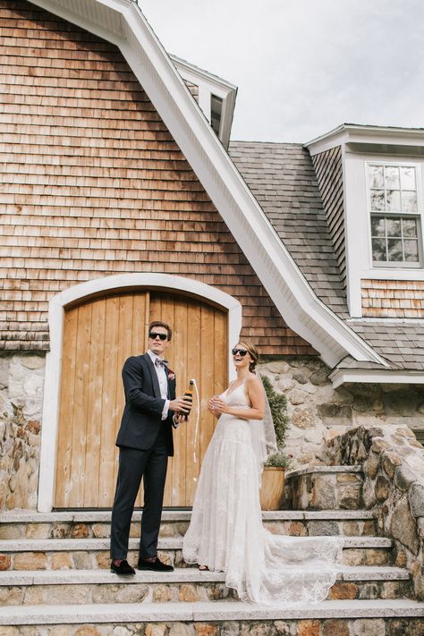 One Couple's Lakeside Fall Wedding in New Hampshire Navy Tuxedos, Nh Wedding, New Hampshire Wedding, Traditional Weddings, New England Fall, Autumn Inspired, Lakeside Wedding, July Wedding, Fall Inspiration