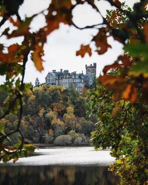 Castles of Scotland on Instagram: “Carbisdale Castle in autumn and winter by @merlins_mind. The castle was built between 1906 and 1917 for Mary Caroline Mitchell, the Dowager…” Carbisdale Castle, Castle England, Dark Castle, Stately Home, The Castle, Autumn And Winter, Terrace, Scotland, Castle