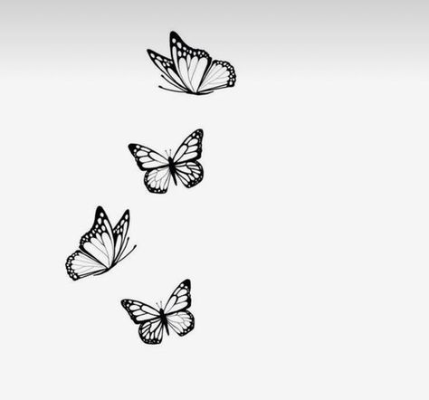 Small Flying Butterfly Tattoo, Monarch Tattoo, Tiny Butterfly Tattoo, Borboleta Tattoo, Rose And Butterfly Tattoo, Monarch Butterfly Tattoo, Simple Butterfly Tattoo, Butterfly Tattoo Stencil, Butterfly Hand Tattoo