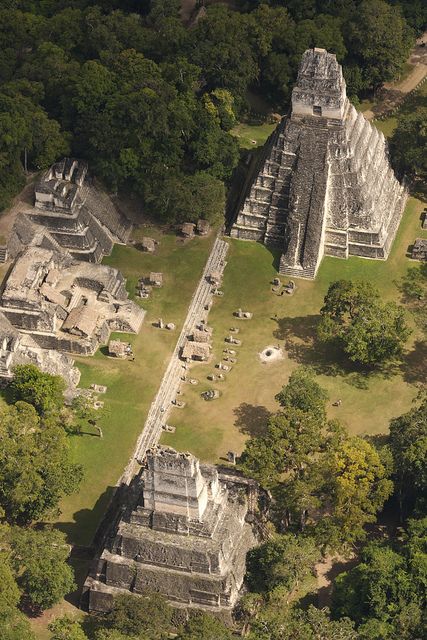 Mayan ruins of Tikal, Guatemala by VisitGuatemala Tikal Guatemala, Maya Ruins, Grand Plaza, Magic Places, Guatemala Travel, Tikal, Mayan Ruins, Ancient City, Mesopotamia