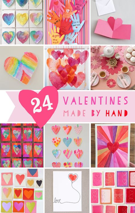 24 Homemade Valentines made by kids and grown-ups! Nothing says I LOVE YOU like homemade. Homemade Valentines Day Cards, Preschool Valentines, Valentine Activities, Valentine Crafts For Kids, Art Bar, Valentine Projects, Homemade Valentines, Valentines Art, Valentines Day Activities