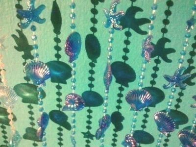 Siren Party Decoration, Sea Punk Aesthetic, Mermaid Aesthetic Party, Mermaid Party Aesthetic, Coconut Clothes, Mermaid Seashell, No Ordinary Girl, Bead Curtain, H2o Mermaids