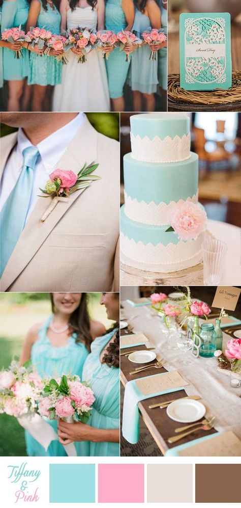 tiffany blue and pink rustic wedding ideas Blue And Light Pink Wedding, Pink Rustic Wedding, Tiffany Blue Wedding Theme, Tiffany Blue Weddings, Rustic Wedding Ideas, Tiffany Blue Wedding, Light Pink Wedding, Tiffany Wedding, Blue Themed Wedding