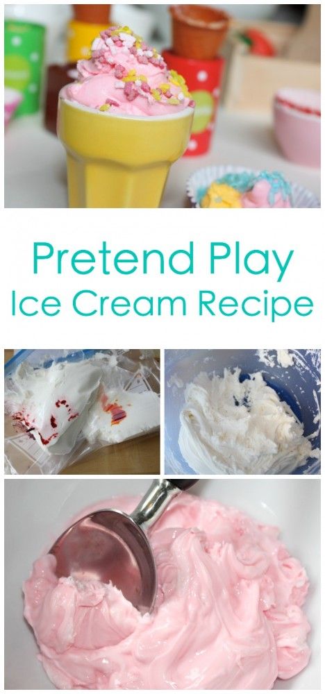 A fantastic recipe and idea for pretend play. This ice cream recipe has the best texture and is wonderful to play with! Including all instructions and inspiration for your very own ice cream shop Ice Cream Parlour Role Play, Play Ice Cream Shop, Pretend Play Ice Cream, Dramatic Kitchen, Ice Cream Station, Play Bakery, Play Ice Cream, Play Preschool, Icee Recipe