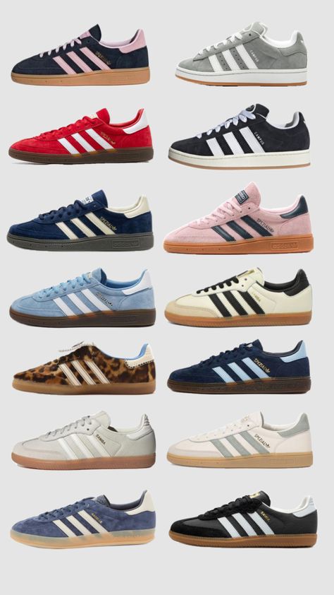 #myfirstshuffle #shoes #adidas #sambas #spezials #gazelle #campus #fashion #inspo #outfitinspo #aesthetic #summer #outfits Adidas Shoes Gazelle, Adidas Aesthetic, Adidas Gazelle Outfit, Cool Adidas Shoes, Campus Fashion, Aesthetic Summer Outfits, Samba Shoes, Adidas Sambas, Trendy Shoes Sneakers