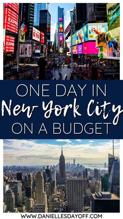 New York City In One Day, A Day In Nyc, Nyc One Day Itinerary, Nyc In One Day, New York In A Day, New York City Day Trip, New York City In A Day, One Day In New York City, New York City On A Budget