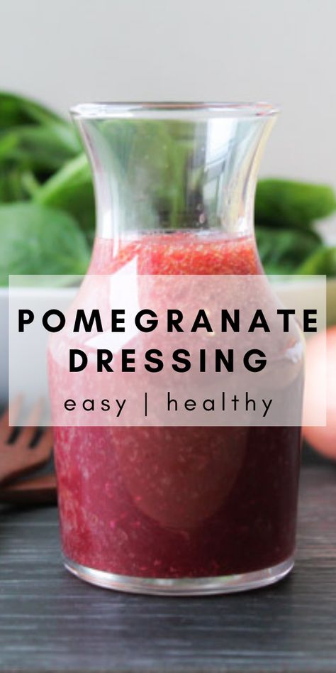 Pomegranate Vinaigrette Dressing, Pomegranate Salad Dressing, Pomegranate Dressing, Pomegranate Vinaigrette, Vinaigrette Dressing Recipe, Salad Dressing Recipes Healthy, Pomegranate Recipes, Vinaigrette Salad, Easy Salad Dressing