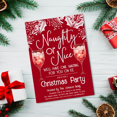 Christmas Party Themes For Adults, Funny Christmas Party Invitations, Whimsical Theme, Christmas Party Host, Adult Christmas Party, Party 2023, Christmas Party Themes, Family Christmas Party, Hosting Christmas