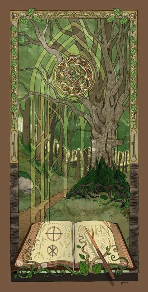 Celtic Druids, Sacred Tree, Pagan Art, Beech Tree, Life Tree, Tree Tree, Celtic Tree, College Work, Commissioned Artwork