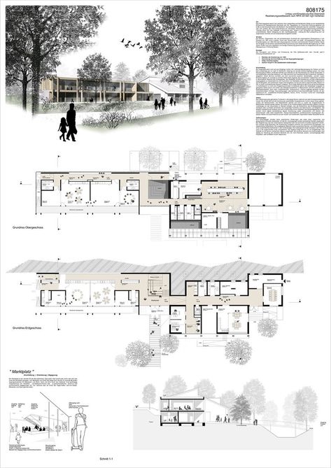 Peter Zumthor Architecture, Portfolio D'architecture, Concept Board Architecture, Architecture Layout, Collage Architecture, Architecture Art Nouveau, Architecture Design Presentation, Bauhaus Architecture, Architecture Portfolio Design