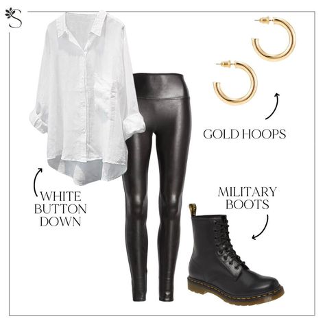 16 Faux Leather Leggings Outfit Ideas For Any Occasion | Swift Wellness Leather Look Leggings Outfit Casual, Leather Leggings Outfit Night Out, Mid Size Leather Leggings Outfit, Looks With Leather Leggings, Black Leather Leggings Outfit Casual Sneakers, Leather Look Leggings Outfit Night, Faux Leather Tights Outfit, Leather Leggings 2023, Midsize Leather Leggings Outfit