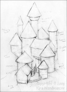 architectural drawings of castles - Google Search Drawing Sketches Cartoon, House Drawing Sketches, Castle Drawing Easy, Sketches Cartoon, Castle Sketch, Sketch Simple, Map Sketch, Castle Drawing, Architectural Sketches