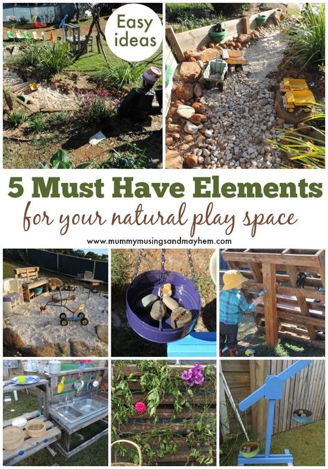 Natural Outdoor Play, Cement Backyard, Landscaping Natural, Natural Play Spaces, Gravel Pit, Outdoor Play Space, Outdoor Learning Spaces, Space For Kids, Play Area Backyard