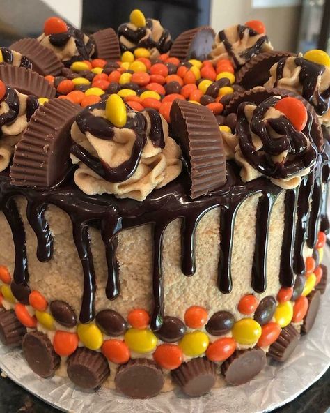 Chocolate Peanut Butter Dessert Recipes, Reese Cake, Homemade Chocolate Peanut Butter, Reeses Cake, Chocolate Peanut Butter Desserts, Cake Mix Ingredients, Nursing Cake, Baking Treats, Chocolate Peanut Butter Cake