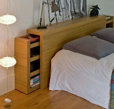 Furniture Repurpose, Kitchen Tables, Tables Diy, Headboard Storage, Furniture Kitchen, Space Saving Furniture, Design Case, Diy Furniture Plans, Small Bedroom