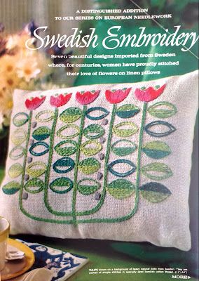 Kate Martin, Scandinavian Embroidery, Swedish Weaving Patterns, Swedish Embroidery, Cushion Embroidery, French Knot Embroidery, Swedish Weaving, Magazine Article, Folk Embroidery