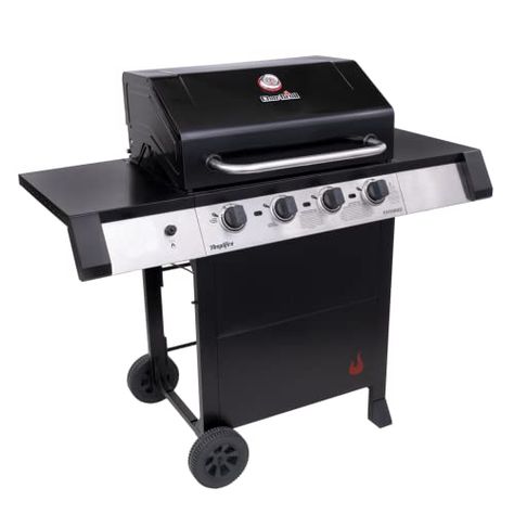 Charbroil® Performance Series™ Amplifire™ Technology 4-Burner Cart Propane Gas Stainless Steel Grill - 463330521 Gas Barbecue Grill, Tent Material, Grill Brush, Propane Gas Grill, Stainless Steel Grill, Keep Food Warm, Cooking Temperatures, Iron Steel, Cast Iron Cooking