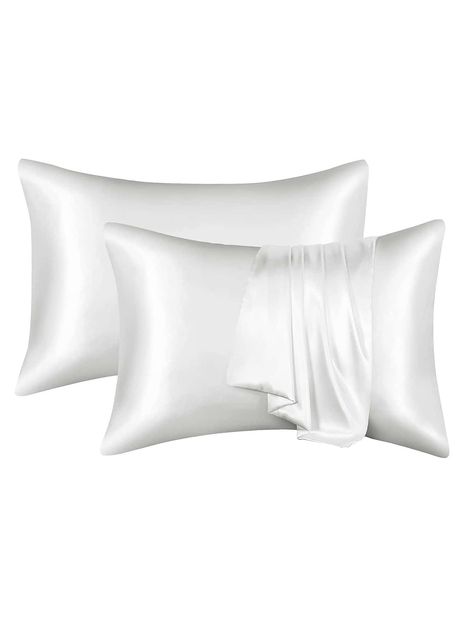 Silky Smooth Hair, Bedroom Bedding, Satin Pillowcase, Soft Pillow, Derma Roller, Soft Pillows, White Pillows, Vintage Pattern, Dream Room