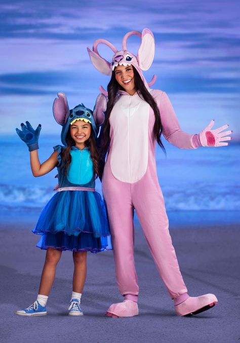 Starry Companion
The one thing we knew as soon as we met Disney's Stitch was that we wanted more! So, we were all delighted when we got to meet the pink counterpart in Angel! Launch yourself into the world of Lilo and Stitch with our Adult Disney Angel Costume!
Design & Details
Ideal for fans of Stitch's cosmic companion, this Made By Us outfit offers an interstellar adventure! Experience the stars with a soft jumpsuit that zips up at the front for a cozy fit. The hood has soft-sculpted ears, em Halloween Costumes Teens Girl, Lilo And Stitch Halloween Costume Family, Angel Stitch Costume, Stitch And Angel Costume, Mom And Me Halloween Costumes, Stitch Costume Women, Unique Baby Halloween Costumes, Girls Halloween Costumes For Kids, Lilo Stitch Costume