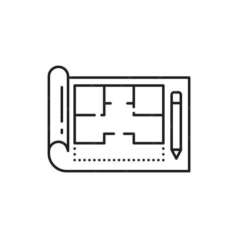 Icon Architecture, Program Icon, Architecture Program, Sustainable Interior Design, Architecture Icons, Vector Line, House Architecture, Home Icon, Architecture Plan