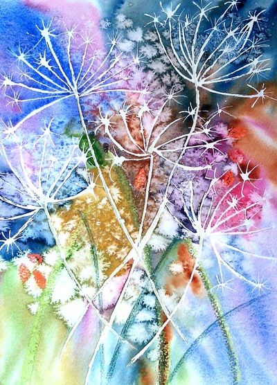 Draw Flowers, Sprinkle Salt, Flowers Digital, Watercolour Inspiration, Spring Forward, Kunst Inspiration, 수채화 그림, Alcohol Ink Painting, Alcohol Ink Art