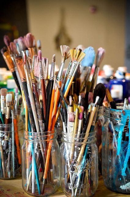 lisahause125 by Tedxaustin, via Flickr Art Supplies Aesthetic, Pintura Aesthetic, Artists Aesthetic, Rangement Art, Art Du Croquis, Art Studio Space, Art Studio Room, Artsy Aesthetic, Seni Cat Air