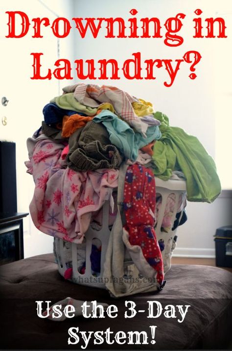 Constantly feel like you are drowning in laundry? Stop! And implement this 3 day laundry system! It's a great solution to feeling overwhelmed by clothes. Laundry System, Laundry Solutions, Deep Cleaning Tips, Doing Laundry, Laundry Hacks, Diy Cleaning Products, Cleaning Organizing, Three Days, Cleaning Solutions