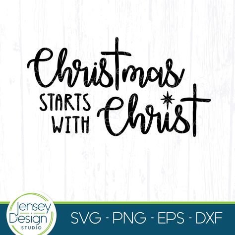 Christian Christmas Decorations, Christmas Slogans, Svg Christian, Religious Cross, Birth Of Jesus, Christian Svg, Rustic Farmhouse Style, Christian Christmas, Design Christmas