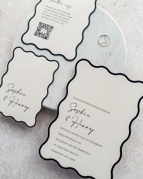 Fall in love with the ‘Sophie Collection’—one of our all-time favourites for modern weddings. Perfect for couples who seek elegance and style. 💌💍✨ #WeddingInvitations #WeddingStationery #ModernCouples #ElegantWeddings #WeddingInspo #blacktiewedding #moderninvitations #savethedate #rockmywedding #weddinginspiration Cool Wedding Invitations, Wedding Invite Ideas, Invitation Photography, Graphic Design Wedding, Wedding Invitations Ideas, Modern Wedding Ideas, Modern Invitations, Elegant Wedding Themes, 40th Birthday Party Decorations