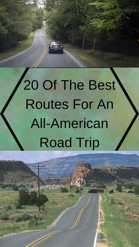 America is filled with numerous scenic destinations that can’t be seen by air travel. All across the United States are gorgeous roads to drive along and discover what’s really out there.  Even for those who don’t want to drive for a long period of time, there are plenty of roads that offer a short trip to see the country. Taking an Am Driving Across Country, Drive Across America, Scenic Travel, American Road, Canada Road Trip, American Road Trip, Pacific Coast Highway, Back Road, Camping Ideas