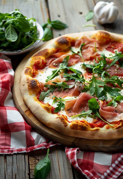 Learn How to Cook Prosciutto Pizza Recipe For Free | Recipes You'll Love, Made Easy! Healthy Prosciutto Recipes, Homemade Pizza Prosciutto, Prosciutto Pizza Recipes, Pizza Prosciutto, Trendy Recipes, Prosciutto Recipes, Prosciutto Pizza, Pizza Shapes, Pizza Ideas