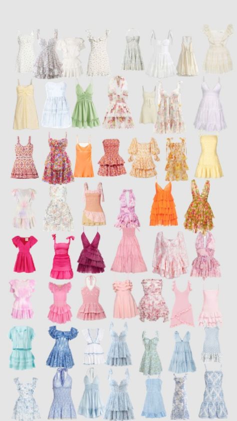 Dresses Shuffle, Outfits To Wear On Holiday, Maui Outfit Ideas, Preppy Summer Dresses, Greece Dresses, Miami Trip Outfits, Maui Outfit, Beach Dress Ideas, Sun Dresses For Summer