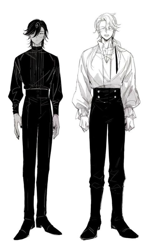 Vampire Outfit Male, Vampire Outfit, Character Introduction, Era Victoria, Outfit Male, Kasut Wanita, Mode Kawaii, Like Drawing, Drawing Anime Clothes