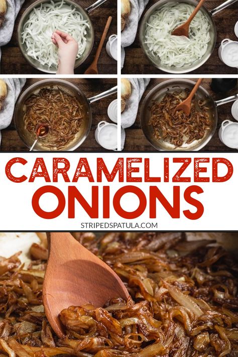 Do you swoon for sweet, golden, jammy onions? In this tutorial, you'll learn all about how to make perfect caramelized onions, with step-by-step photos, make-ahead instructions, and recipes for using them. Recipes Burgers, Onions Recipes, Caramelized Onions And Mushrooms, Chili Crisp, Honey Bourbon, Carmelized Onions, Sweet Onion, Shallots, Caramelized Onions