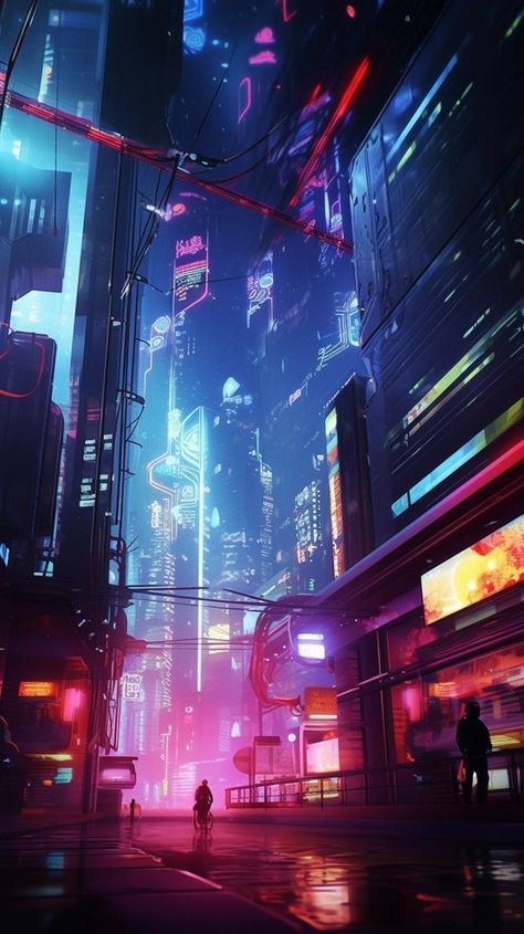 Kota Masa Depan, Cyberpunk Cities, Neon Cyberpunk, Sci Fi City, Cyberpunk Anime, Cyberpunk Aesthetic, Cyberpunk City, Arte Cyberpunk, Cyberpunk Style