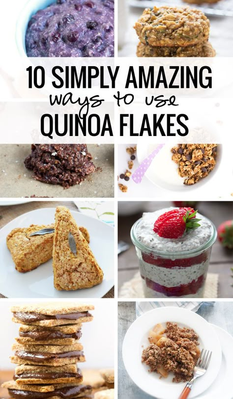 There are so many ways to use quinoa flakes, but this post narrows down the list and brings together the most popular ways you can use quinoa flakes. Quinoa Flakes Recipes, Quinoa Flakes, Flake Recipes, Simply Quinoa, Superfood Powder, Let's Chat, Quinoa Recipes, Allergy Free, Clean Eating Snacks