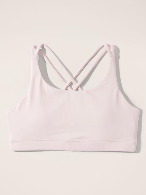 FOR: School, practice, and play FEEL: Powervita fabric is buttery soft with support that feels like a gentle hug FAVE: Novelty back details add a fun twist Close to the body for live-in comfort. Sports Bras Aesthetic, Gym Wishlist, Dance Wishlist, Xmas Haul, Sleep Fits, Running Vibes, Cute Sports Bras, Cheer Clothes, Wishlist Clothes