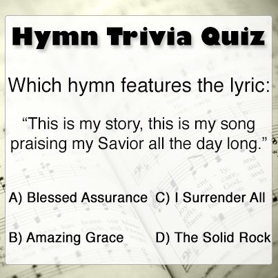 Know the answer? Comment below then share with your friends to see if they can answer this week's Hymn Trivia Question! Name That Hymn Game, Happy Memorial Day Quotes, Games For Senior Citizens, Bible Trivia Games, Youth Group Lessons, School Icebreakers, Bible Trivia, Memorial Day Quotes, Church Games