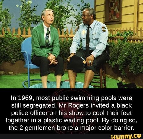 Wading Pool, Funny Photos Of People, Mister Rogers Neighborhood, Mister Rogers, Funny Sports Memes, Funny Memes About Girls, History Facts Interesting, Mr Rogers, Human Kindness