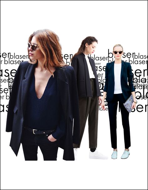 Blazer noir : 25 blazers noirs portés avec style Blazer With Jeans, Porter, Outfit Inspirations, Lookbook, Leather Jacket, Blazer, My Style, Fashion Design, Fashion Trends