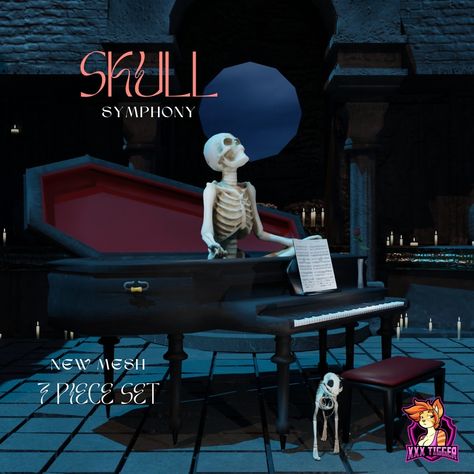 SKULL SYMPHONY OUT FOR PUBLIC! DOWNLOAD LINK IN BIO #sims4 #sims4cc #sims4buymode #sims4buy #sims4decor #sims4deco #sims4decoration #sims4buildmode #sims4buildcc #sims4buycc #sims4cc #sims4customcontent #sims4customcontents #sims4custom #sims4customcontentcreator #ts4cc #ts4buy #ts4buymode #ts4buycc Sims 4 Goth Furniture Cc, Sims 4 Skeleton, Sims 4 Fancy Cc, Sims 4 Cc Goth Furniture, Sims 4 Cc Goth, Zombie Christmas, Cc Packs, Ts4 Mods, Cc Shopping