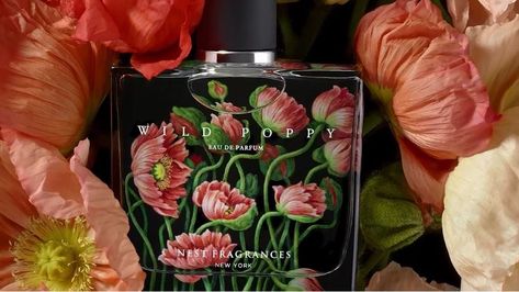 Wild Poppy - NEST | Sephora Poppy Perfume, Flower Jasmine, Nest Fragrances, Product Photoshoot, Wild Poppies, Products Photography, Cosmetics Photography, Perfume Set, Beauty Products Photography