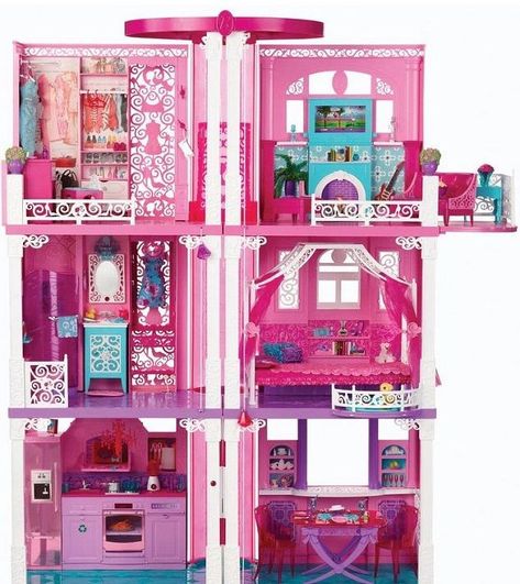 Barbie Townhouse, Barbie Dreamhouse, House Dream, Pink Images, Cute Cottage, Barbie Doll House, Toy House, Mattel Dolls, Dollhouse Toys