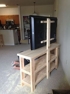 Dutch Design, Entertainment Unit, Standing Desk, Log In, Log, Woodworking, Desk, Internet, Friends Family