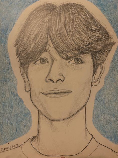 drawing of matt sturniolo by art.by.lily.8 on instagram #art Show Drawings Sketch, Things To Draw On Cardboard, Sturniolo Painting Ideas, Matt Sturniolo Fan Art, Sturniolo Triplets Drawing Ideas, Sturniolo Triplets Sketch, Sturniolo Triplet Drawings, Sturniolo Triplets Drawing Easy, Nick Sturniolo Drawing