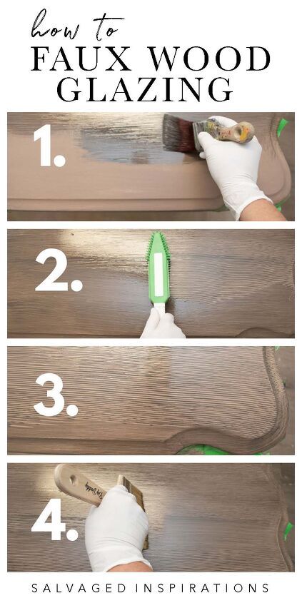 How to Paint Faux Wood Finish | Table Update | Hometalk How To Make Painted Cabinets Look Like Wood, Paint Plastic To Look Like Wood, Diy Weathered Wood Look With Paint, How To Make Particle Board Look Like Wood, Make Mdf Look Like Wood, Faux Walnut Finish Diy, Diy Wood Look Paint, How To Paint Fake Wood, Wood Grain Painting Techniques